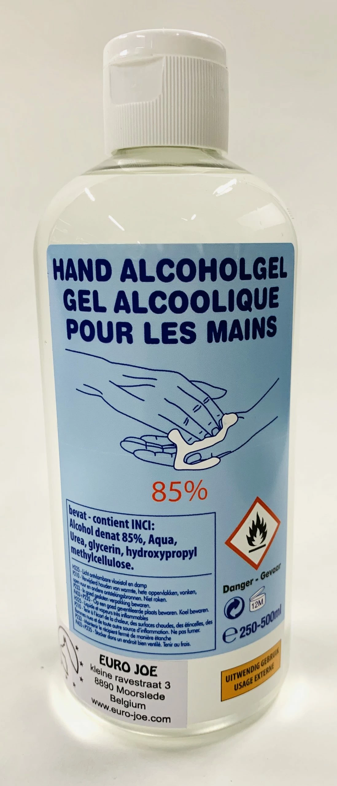 Euro Joe Hand Alcohol Gel 85% 1 Euro Joe Hand Alcohol Gel 85%